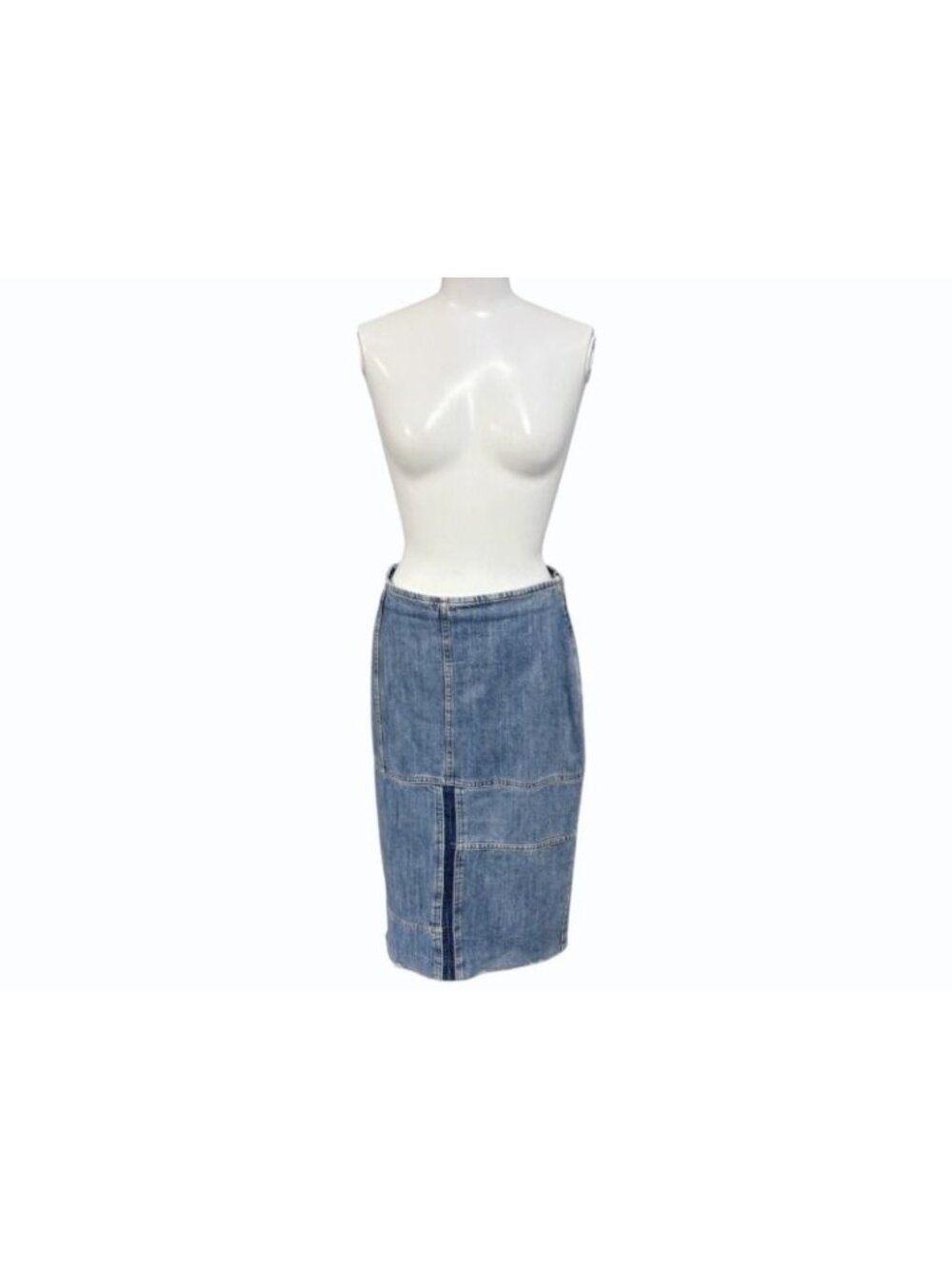 Miu Miu Denim Skirt Cotton Blue